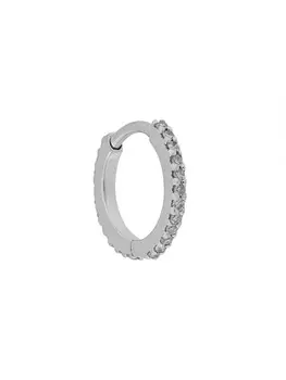 Серьга-хагги Rainbow Maria Black, металлик