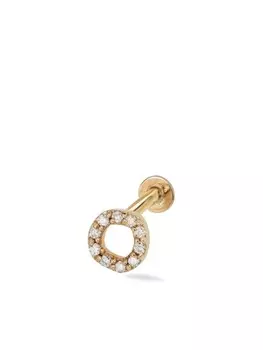 Серьга Halo Full из желтого золота с бриллиантами Lark & Berry, золотой