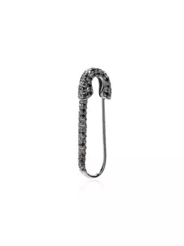 Серьга из черного золота с бриллиантами Anita Ko, черный