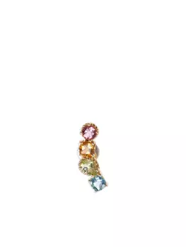Серьга из желтого золота с камнями Dolce & Gabbana, золотой