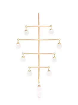 Серьга из желтого золота с жемчугом Perse