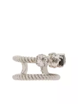 Серьга-кафф из белого золота с топазом и шпинелью DOLCE & GABBANA, белый