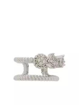 Серьга-кафф из белого золота с бриллиантами DOLCE & GABBANA, белый