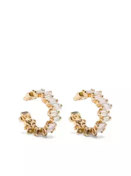 Серьга-кафф из желтого золота с бриллиантами Suzanne Kalan, золотой