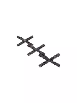 Серьга-кафф Katia из белого золота с бриллиантами ALINKA, черный