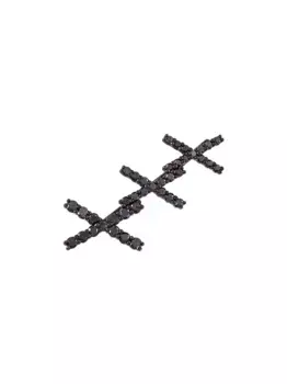 Серьга-кафф Katia из белого золота с бриллиантами ALINKA, черный