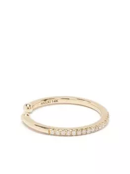 Серьга-кафф Sea of Beauty из желтого золота с бриллиантами Mizuki, золотой