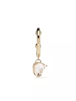 Серьга-кафф Sea of Beauty из желтого золота с бриллиантом и топазом Mizuki, золотой