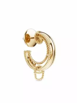 Серьга-кольцо Alphabet из желтого золота Dolce & Gabbana, золотой