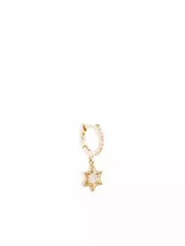 Серьга-кольцо Baby Star из желтого золота с бриллиантами DE JAEGHER, золотой