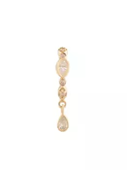 Серьга-кольцо из желтого золота с бриллиантами Celine Daoust, золотой