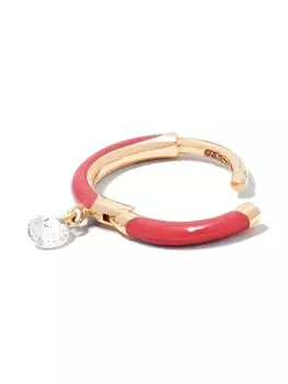 Серьга-кольцо из желтого золота с бриллиантами Perse, золотой