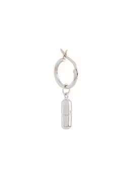 Серьга-кольцо Pill True Rocks, серебряный