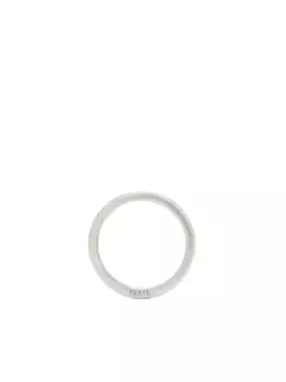 Серьга-кольцо с гравировкой MAISON MARGIELA, серебяный