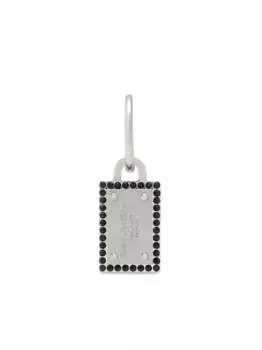 Серьга-кольцо с логотипом DOLCE & GABBANA, серебяный