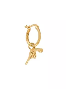 Серьга-кольцо с подвеской True Rocks, золотой