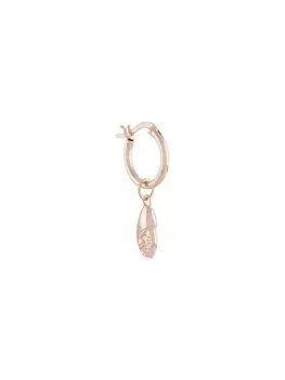 Серьга-кольцо с подвеской True Rocks, розовый