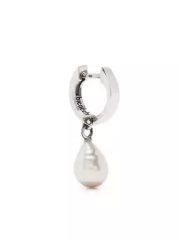 Серьга-кольцо с жемчугом Emanuele Bicocchi, серебяный