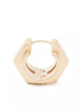 Серьга-кольцо в виде гайки Maison Margiela, желтый