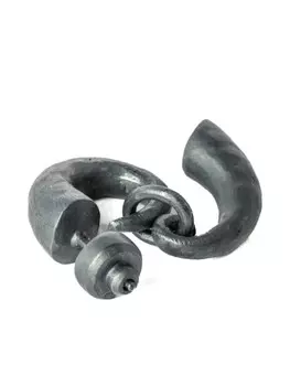 Серьга Little Horn с подвеской Parts of Four, черный