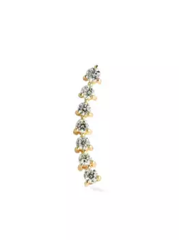 Серьга Modernist Linear из желтого золота с бриллиантами Lark & Berry, золотой