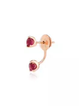 Серьга Orbit из розового золота с рубинами Anita Ko, золотой