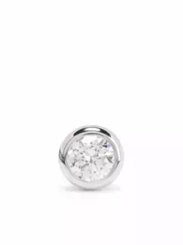 Серьга Origine из белого золота с бриллиантом Courbet, серебяный