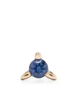 Серьга-пирсинг "Космический пирсинг" из желтого золота 14 карат с эффектом размытого блеска Maria Black, золотой