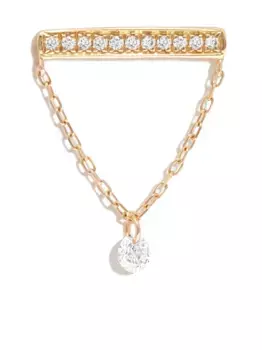 Серьга-подвеска из желтого золота с бриллиантами Perse, золотой