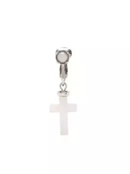 Серьга-подвеска с кристаллами DSQUARED2, белый