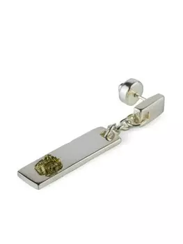 Серьга-подвеска в форме пластины Parts of Four, серебряный