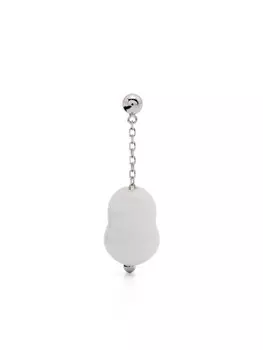 Серьга с камнем LEMAIRE, белый