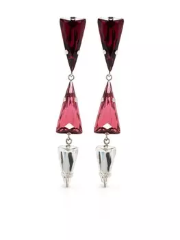 Серьга с кристаллами Patrizia Pepe, розовый