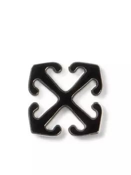 Серьга с логотипом Arrow Off-White, серебряный