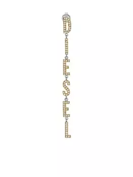 Серьга с логотипом Diesel, золотой