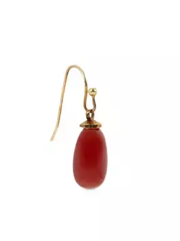 Серьга с подвеской DRIES VAN NOTEN, красный
