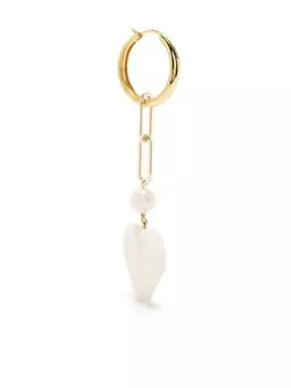 Серьга с подвеской Natasha Zinko, белый
