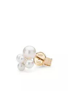 Серьга Thyra из желтого золота с жемчугом Sophie Bille Brahe, золотой