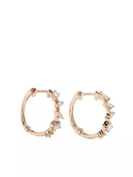 Серьги Alexa Jordyn из розового золота с бриллиантами Dana Rebecca Designs, золотой