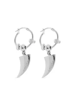 Серьги Alexander McQueen «Коготь тигра», серебряный