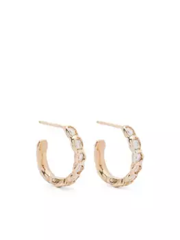 Серьги Alfa из желтого золота с бриллиантами Fie Isolde, желтый