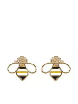 Серьги Aliita из желтого золота 9 карат с пчелами и бриллиантами, золотой