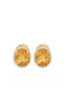 Серьги Anna из желтого золота с цитринами DOLCE & GABBANA, золотой