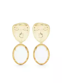 Серьги Atlas Heads Gunia Project, золотой