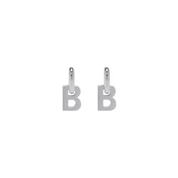 Серьги B Chain XL BALENCIAGA, серебряный