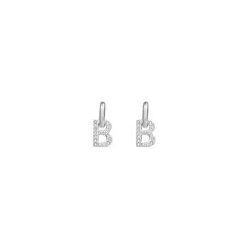 Серьги B Chain XS BALENCIAGA, серебряный