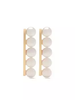 Серьги Balance из желтого золота с жемчугом TASAKI, золотой