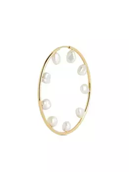 Серьги Baroque Hoop 50 Maria Black, золотой