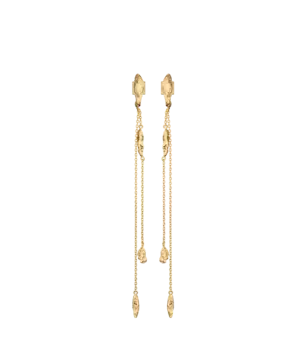 Серьги Boucles d'oreilles chane Eroz Edition Dore l’or 24 carats