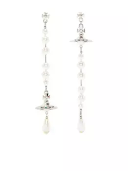 Серьги Broken с жемчугом Vivienne Westwood, белый